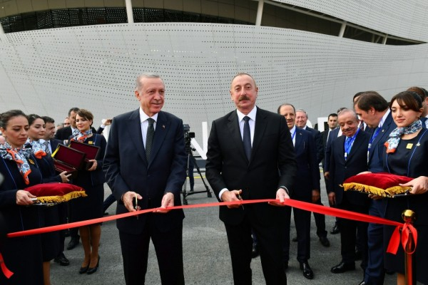 İlham Əliyev və Ərdoğan Zəngilan aeroportunun açılışında - FOTOLAR (YENİLƏNİB)