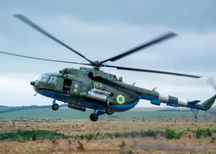 Ukraynaya məxsus "Mi-8" helikopteri vuruldu